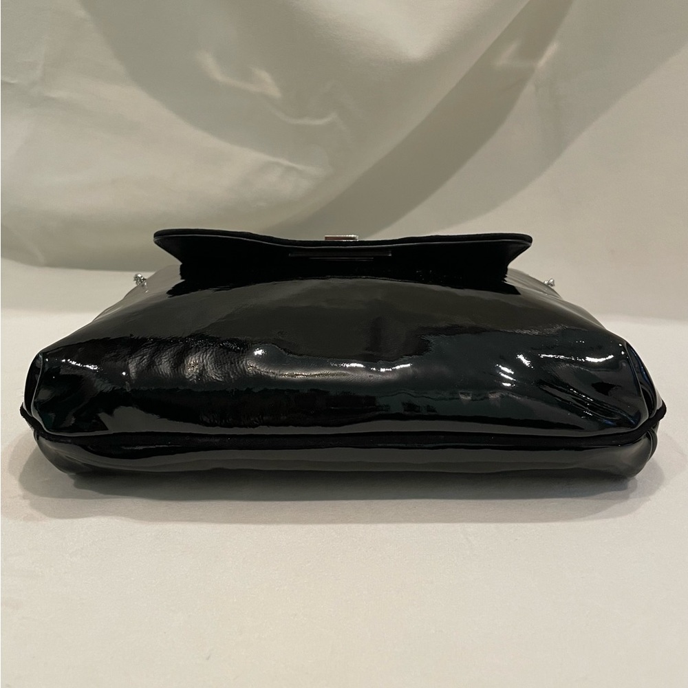 Tiffany & Co. Black Patent Color Handbag With Tiffany Blue Interior - Picture 9 of 12